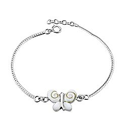 Wholesale 925 Sterling Silver Butterfly Shiva Eye Bracelet 