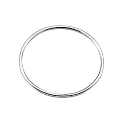 Wholesale 925 Silver Circle Bangle Plain Bracelet