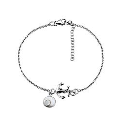 Wholesale 925 Sterling Silver Anchor Shiva Eye Bracelet