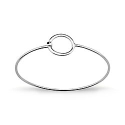 Wholesale Silver Circle Open Cuff Bangle Bracelet