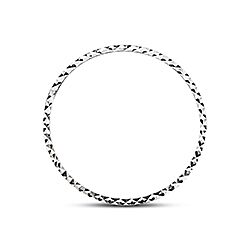 Wholesale Silver Shiny Round Cut Thin Bangle Bracelet