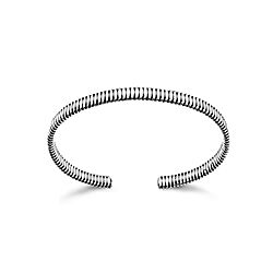 Wholesale 925 Silver Thread Cuff Bangle Bracelet