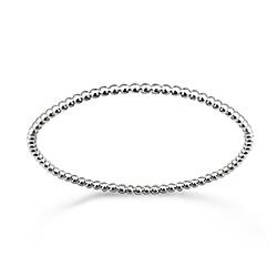 Wholesale Silver Ball Beaded Bangle Bracelet