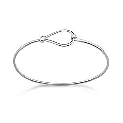 Wholesale Sterling Silver Waterdrop Bangle Bracelet