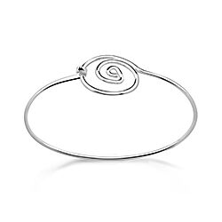 Wholesale Sterling Silver Swirl Bangle Bracelet