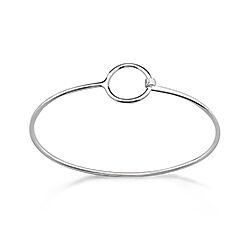 Wholesale Sterling Silver Round  Bangle Bracelet