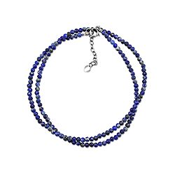 Wholesale 925 Sterling Silver Lapis Lazuli Beads Necklace