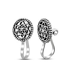 Celtic Nose Ring Silver Oxidized Non Piercing