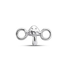 Wholesale Silver Mushroom Plain Charm