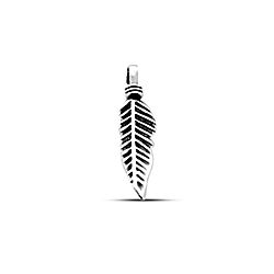 Wholesale Sterling Silver Feather Charm 