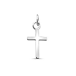 Wholesale Silver 14.5mm Cross Plain Charms