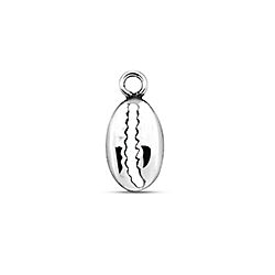 Wholesale Silver Cowrie Shell Plain Charm