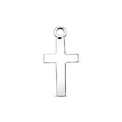 Wholesale 925 Silver Cross Plain Charm