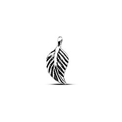 Wholesale 925 Sterling Silver Oxidized Leaf Charm
