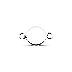 Wholesale 925 Sterling Silver Plain Round Charm