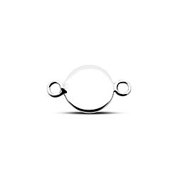 Wholesale 925 Sterling Silver Plain Round Charm