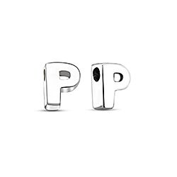 Wholesale Sterling Silver Letter P Charm