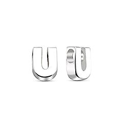 Wholesale Sterling Silver  Letter U Charm 