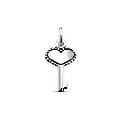 Wholesale 925 Sterling Silver Heart Key Charm