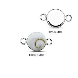 Wholesale Silver 8mm Round Shiva Eye Charm