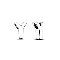Silver Letter Y Charm