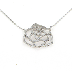 Wholesale Sterling Silver Necklaces Rose Flower Pendant Chain with Rhodium Plating