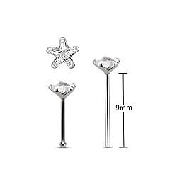 3 mm CZ Nose Stud Star Nose Stud Wholesale