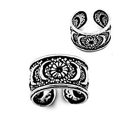 Wholesale 925 Sterling Silver Moon Oxidized Ear Cuff Earrings