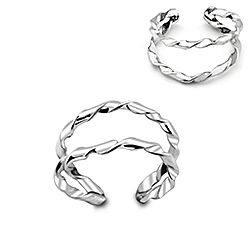 Wholesale 925 Sterling Silver Twisted Ear Cuff Earrings