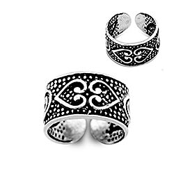 Wholesale 925 Sterling Silver Non-Piercing Heart Ear Cuff Earrings