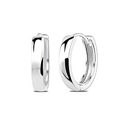 Wholesale 925 Sterling Silver Men's Huggie Plain Hoop Earring