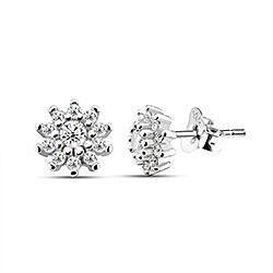 Wholesale 925 Sterling Silver CZ Stud Earring