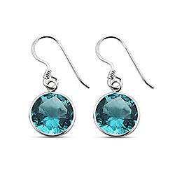 Wholesale Silver London Blue Cubic Zirconia Earring