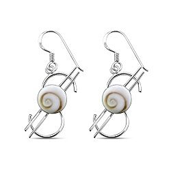 Wholesale 925 Sterling Silver Dollar Sign Dangle Shiva Eye Earrings 