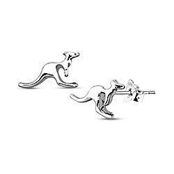 Wholesale 925 Silver kangaroo Oxidized Stud Earrings
