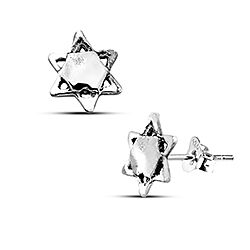 Wholesale Silver Sterling Celtic Star Oxidized Stud Earrings