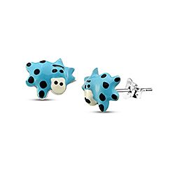 Wholesale 925 Sterling Silver Cow Kids Stud Earrings   