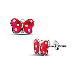 Wholesale 925 Sterling Silver Butterfly Kids Stud Earrings   