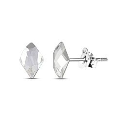 Wholesale 925 Sterling Silver Diamond Flat Back Genuine Crystal Stud Earrings