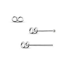 Silver Infinity Nose Stud