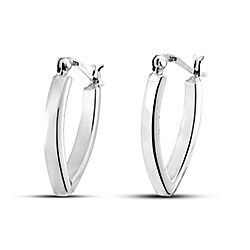 Wholesale 925 Sterling Silver Oval Plain Hoop Earring