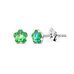 Wholesale 925 Sterling Silver Flower Kids Stud Earrings