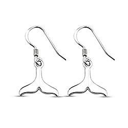 Wholesale 925 Sterling Silver Fishtail Hook Plain Earring
