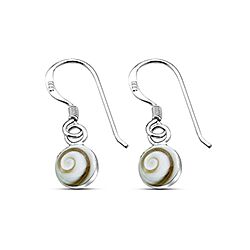 Wholesale 925 Sterling Silver Shiva Eye Shell Earring