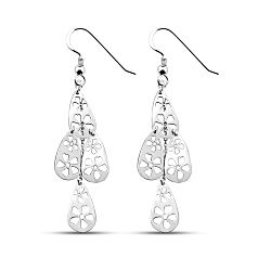Wholesale 925 Sterling Silver Teardrop Design Plain Earrings