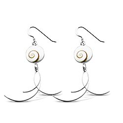 Wholesale 925 Sterling Silver Stylish Dangle Shiva Eye Earrings