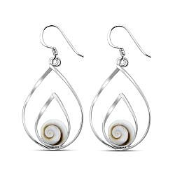 Wholesale 925 Sterling Silver Dangle Teardrop Shiva Eye Earrings