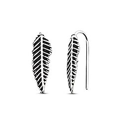 Wholesale Silver 14mm Leaf Feather Ear Climber