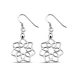 Wholesale 925 Sterling Silver  Celtic Lotus Plain Earring

