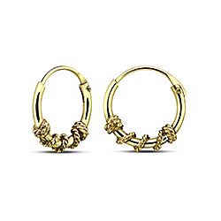 Wholesale Silver Gold Plated Roped Style Hoop Earring